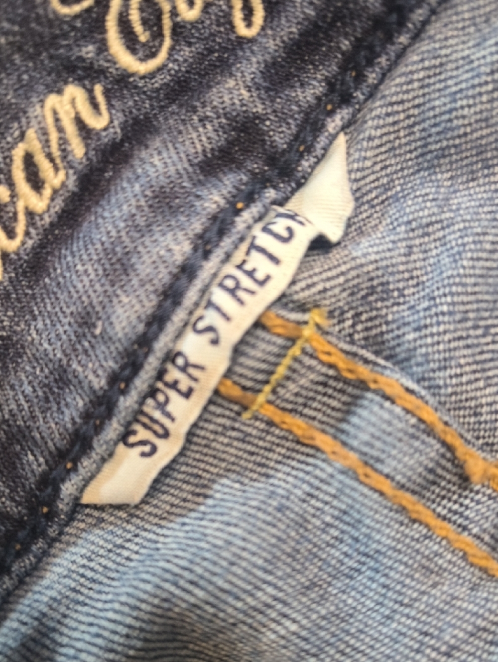 Artist Jeans w/33" Inseam👖Low Rise American Eagle Outfitters Size 8 sac419 - Picture 4 of 7